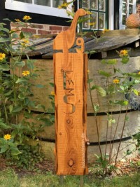 Stele für den Eingang mit Hausnummer Stele für den Eingang mit Hausnummer