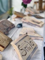 Schild 'smile' Schild 'Smile'